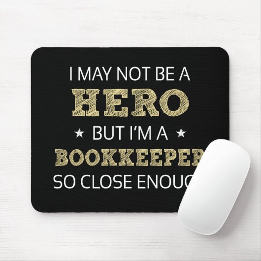 Bookkeeper Novelty Mousepad (Mit Mouse)