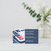 Bookkeeping Services Business Card Template Visitenkarte (Stehend Vorderseite)
