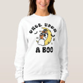 Booklet Ghost einmal bei einem Boo Halloween Sweatshirt (Vorderseite)