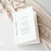 Booklet "Minimal Blue Bar Mitzvah" Programm