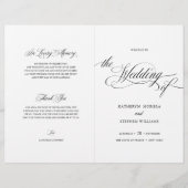 Booklet zum klassischen Script-Elegant-Hochzeitspr (Vorderseite)