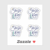 Booklover Shelfie King Aufkleber (Blatt)