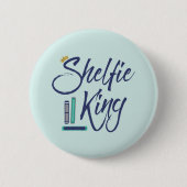 Booklover Shelfie King Button (Vorderseite)