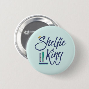 Booklover Shelfie King Button