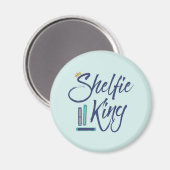 Booklover Shelfie King Magnet (Vorderseite/Rückseite)