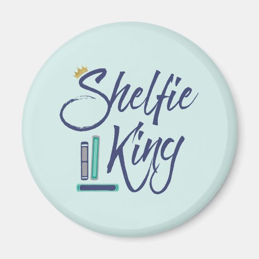 Booklover Shelfie King Magnet (Vorne)