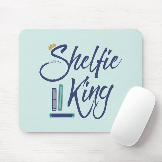 Booklover Shelfie King Mousepad (Mit Mouse)