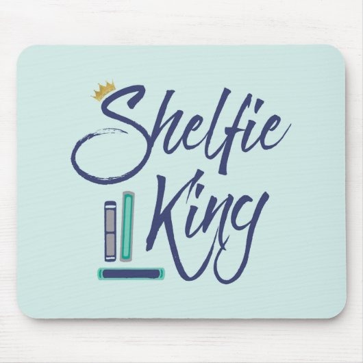 Booklover Shelfie King Mousepad (Vorne)