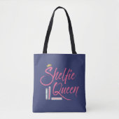 Booklover Shelfie Queen Bookish Tasche (Vorderseite)