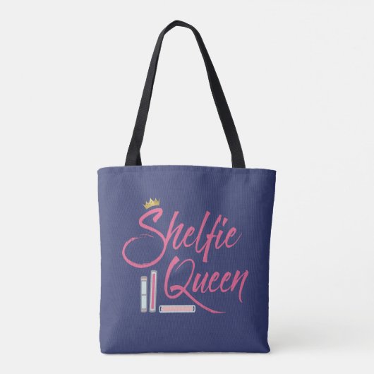 Booklover Shelfie Queen Bookish Tasche (Rückseite)
