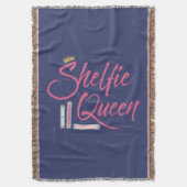 Booklover Shelfie Queen Decke (Vorderseite Vertikal)