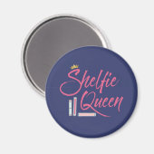 Booklover Shelfie Queen Magnet (Vorderseite/Rückseite)