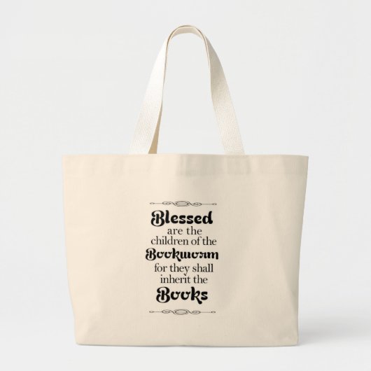 Booklovergeschenke Jumbo Stoffbeutel (Vorne)