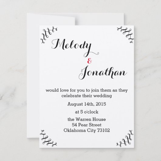 Booklovers, die Einladung mit rotem Etzeichen (Rückseite)