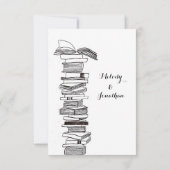 Booklovers, die Einladung UAWG Karte Wedding sind (Rückseite)