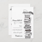 Booklovers, die Einladung UAWG Karte Wedding sind (Vorne/Hinten)