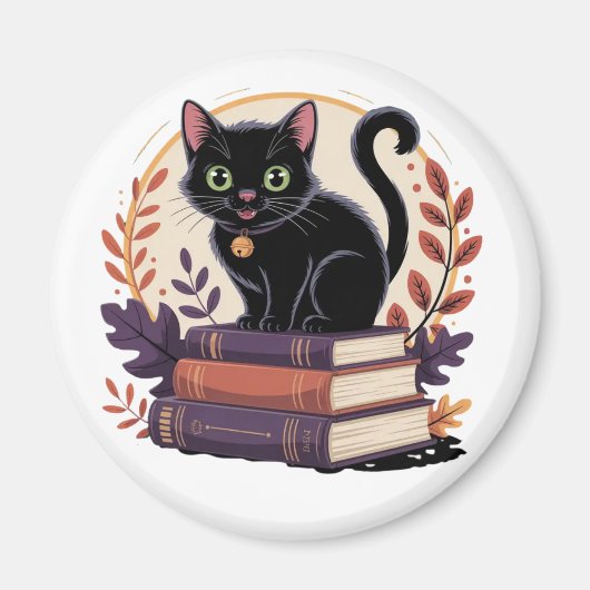 Bookmark Black Cat - Kids' Magnet (Vorne)