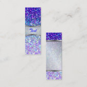 Bookmark Business Card Glitter Graphic Background Mini Visitenkarte (Vorne/Hinten)