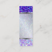 Bookmark Business Card Glitter Graphic Background Mini Visitenkarte (Rückseite)
