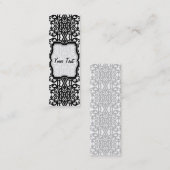 Bookmark Business Card Lace Embroidery Design Mini Visitenkarte (Vorne/Hinten)