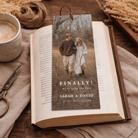 Bookmark Photo Finally Save the Date Weddings