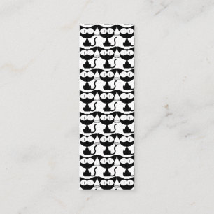 BOOKMARKER BLACK CAT GINGER MINI VISITENKARTE