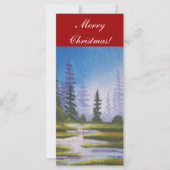 Bookmarker Merry Christmas Pine Forest (Vorderseite)