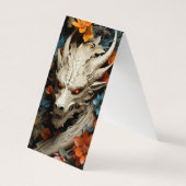 Bookmarkers für Lesezeichen im Drachenfalten Visitenkarten (Rückseite)