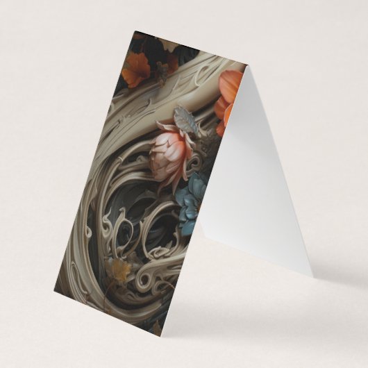 Bookmarkers für Lesezeichen im Drachenfalten Visitenkarten (Vorderseite)