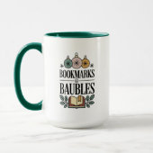 Bookmarks & Baubles Holiday Tasse (Links)