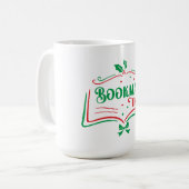 Bookmas Time Reading Book Lover Holiday Print Appa Kaffeetasse (Vorderseite Links)