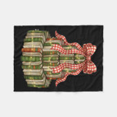 Bookmas Tree Christmas Librarian Book Lover Holida Fleecedecke (Vorderseite (Horizontal))