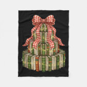 Bookmas Tree Christmas Librarian Book Lover Holida Fleecedecke (Vorderseite)