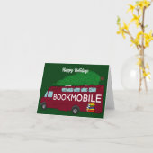 Bookmobil mit Weihnachtsbaum auf Top Custom Karte (Gelbe Blume)