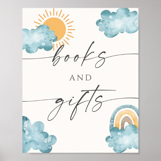 Books And Gifts Baby Shower Sunshine  Poster (Vorne)