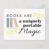 Books Are a Uniquely Handy Magic Postcard Postkarte (Vorderseite)