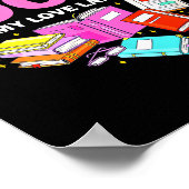 Books Are My Love Language Reading Lover Librarian Poster (Ecke)