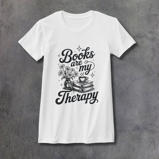 Books are Therapy Women's Fitted T-Shirt