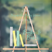 Books Baby Shower Acrylschild (Neutral)