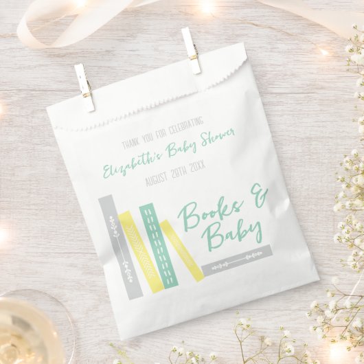 Books Baby Shower Geschenktütchen (Ausgeschnitten)