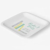 Books Baby Shower Pappteller (Gewinkelt)