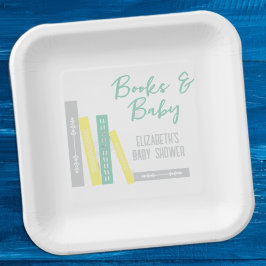 Books Baby Shower Pappteller