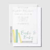 Books Baby Shower Pergament Einladungen (Versetzt)