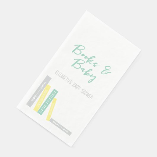 Books Baby Shower Serviette (Ecke)