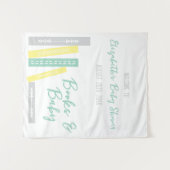 Books Baby Shower Wandteppich (Vorderseite (Horizontal))