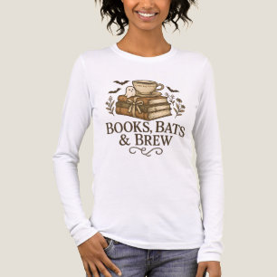 Books Bats Brechen Halloween Coffee Reader Art Tri-Blend Shirt