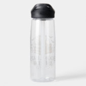 Books Bats Brechen Halloween Coffee Reader Art Trinkflasche (Rückseite)