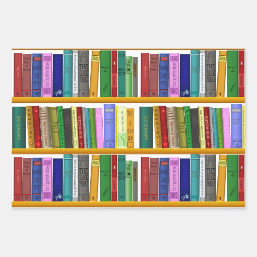 Books Birthday Party Geschenkpapier Set (Vorderseite 3)