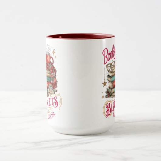 Books Blankets and Hot Cocoa Tasse (Zentrum)