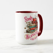 Books Blankets and Hot Cocoa Tasse (VorderseiteRechts)